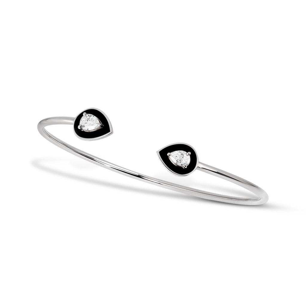 Lemonade Bangle in White Gold Savolinna Jewelry