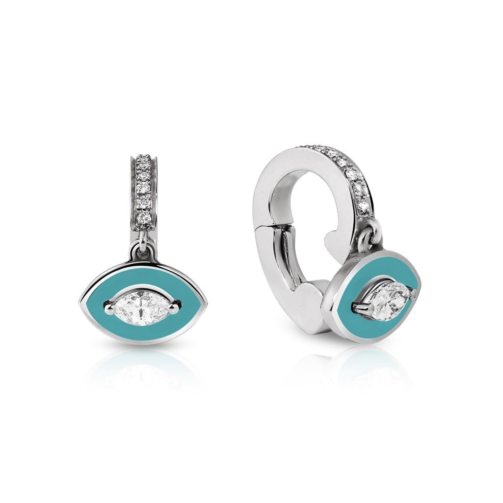 Lemonade Ear Cuff Dancing Marquise White Gold Savolinna Jewelry